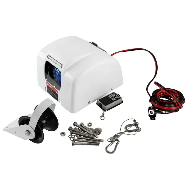 Molinete eléctrico 12V con cabrestante de Barco de Control Remoto Agua Salada para Anclas de hasta 45 Libras Molinete eléctrico 12V con cabrestante de Barco de Control Remoto Agua Salada para Anclas de hasta 45 Libras