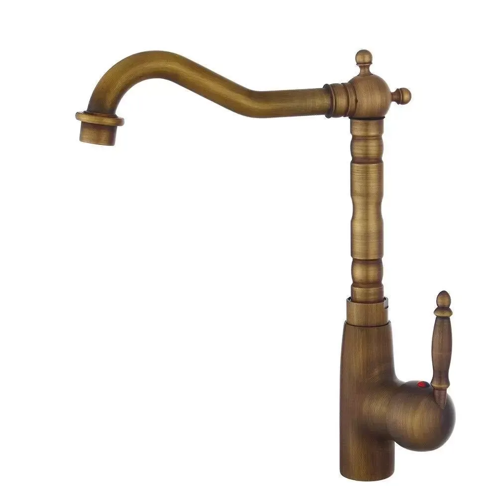 Grifo Mezclador De Lavabo De Agua Fría Y Caliente De Latón Cromado