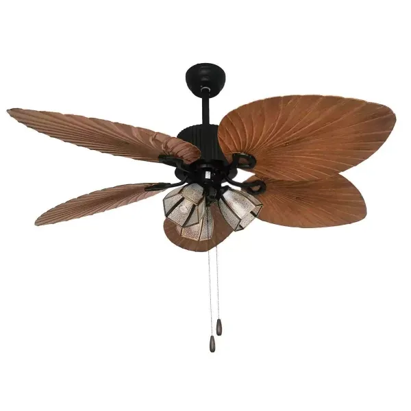 Ventilador de techo de 52 pulgadas con iluminación y 5 aspas Ventilador de techo de 52 pulgadas con iluminación y 5 aspas