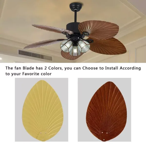 Ventilador de techo de 52 pulgadas con iluminación y 5 aspas Ventilador de techo de 52 pulgadas con iluminación y 5 aspas