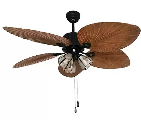 Ventilador de techo de 52 pulgadas con iluminación y 5 aspas
