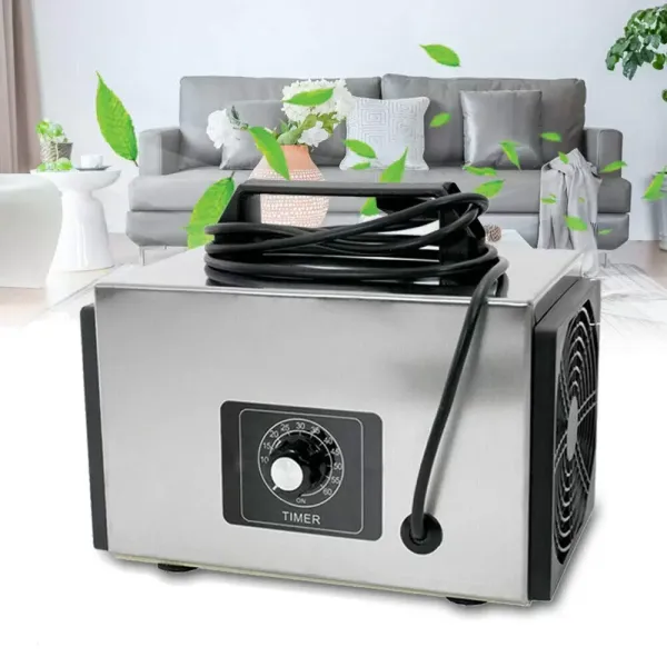 Purificador de aire generador de ozono, salida de ozono de 20 g/h, eliminador de olores, 120 W con temporizador para habitaciones, baños, mascotas Purificador de aire generador de ozono, salida de ozono de 20 g/h, eliminador de olores, 120 W con temporizador para habitaciones, baños, mascotas