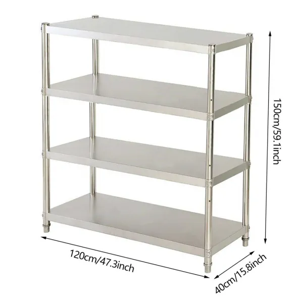 Estantería Abierta de Cocina de 4 Pisos,Multi-Funcional Estantería de Pie Estantería Abierta de Cocina de 4 Pisos,Multi-Funcional Estantería de Pie