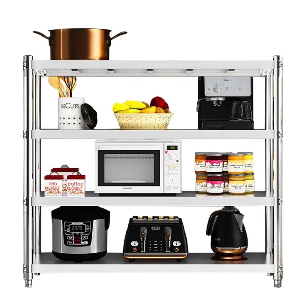 Estantería Abierta de Cocina de 4 Pisos,Multi-Funcional Estantería de Pie Estantería Abierta de Cocina de 4 Pisos,Multi-Funcional Estantería de Pie