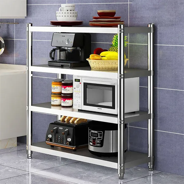 Estantería Abierta de Cocina de 4 Pisos,Multi-Funcional Estantería de Pie Estantería Abierta de Cocina de 4 Pisos,Multi-Funcional Estantería de Pie