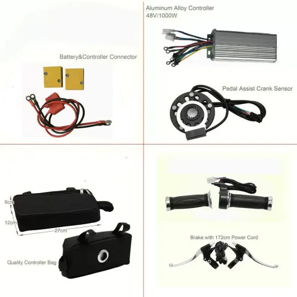 Controlador de motor sin escobillas, 48 V, 1000 W, para bicicleta eléctrica, scooter, etc.