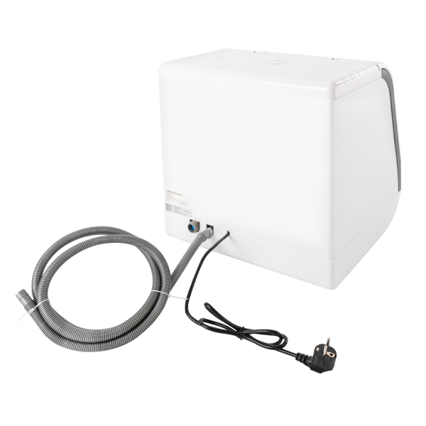 Lavavajillas multifuncional de sobremesa sin instalación blanco para casas pequeñas, apartamentos, dormitorios, bares y etc.