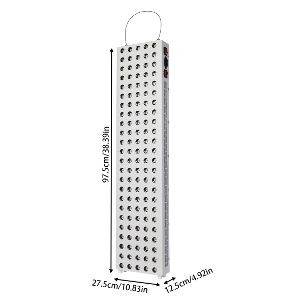 660nm 850nm luz roja infrarroja cercana, Luz infrarroja cercana, Luz roja LED de doble chip, 600W, 27,5*12,5*97,5cm 660nm 850nm luz roja infrarroja cercana, Luz infrarroja cercana, Luz roja LED de doble chip, 600W, 27,5*12,5*97,5cm