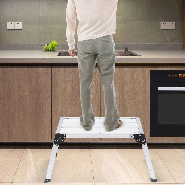Plataforma de trabajo escalera, plataforma de trabajo plegable con plataforma, plataforma de trabajo con escalera plegable Plataforma de trabajo escalera, plataforma de trabajo plegable con plataforma, plataforma de trabajo con escalera plegable