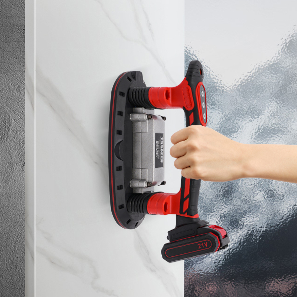 Herramienta de vibración de azulejos, con ventosa eléctrica de vacío, 21 V 2000 mAh, de 6 velocidades