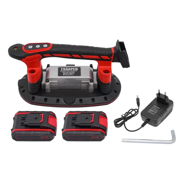 Herramienta de vibración de azulejos, con ventosa eléctrica de vacío, 21 V 2000 mAh, de 6 velocidades