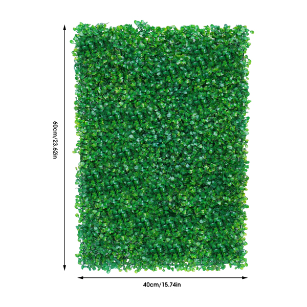 12 unidades 60 cm x 40 cm x 4 cm exterior artificial verde falsificados boj estera de decoración intimidad valla panel 12 unidades 60 cm x 40 cm x 4 cm exterior artificial verde falsificados boj estera de decoración intimidad valla panel