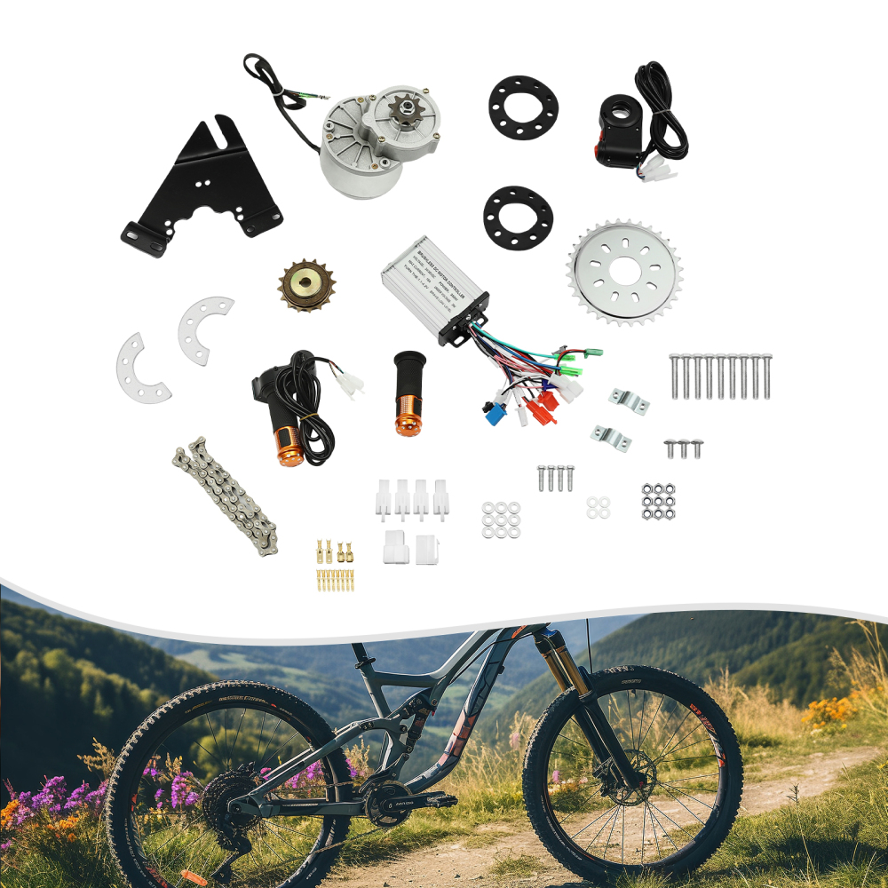 Kit de motor de bicicleta eléctrica, con motor sin escobillas de