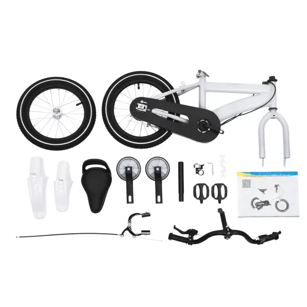 KITNEED Bicicleta infantil de 14 pulgadas, para niños y niñas