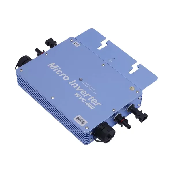 Inversor de corriente WVC-600W LCD Grid Tie Micro Inversor, resistente al agua, IP65, panel solar, central de balcón, MPPT, sistema fotovoltaico