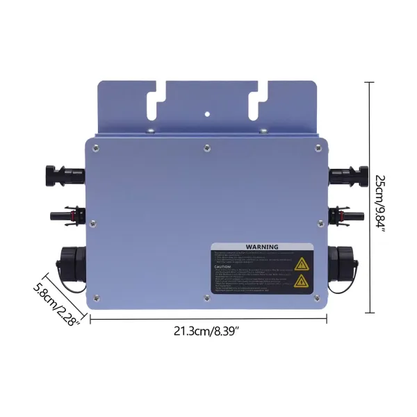 Inversor de corriente WVC-600W LCD Grid Tie Micro Inversor, resistente al agua, IP65, panel solar, central de balcón, MPPT, sistema fotovoltaico