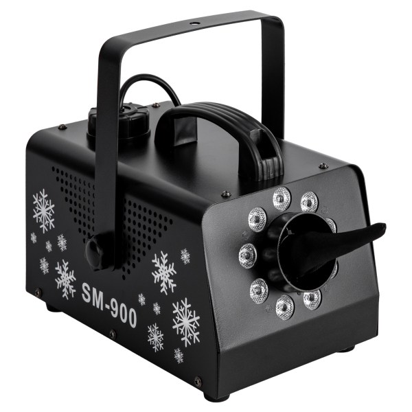 Máquina de nieve 900 W con 9 luces LED RGB, máquina de nieve con mando a distancia inalámbrico, para bodas, fiestas Máquina de nieve 900 W con 9 luces LED RGB, máquina de nieve con mando a distancia inalámbrico, para bodas, fiestas
